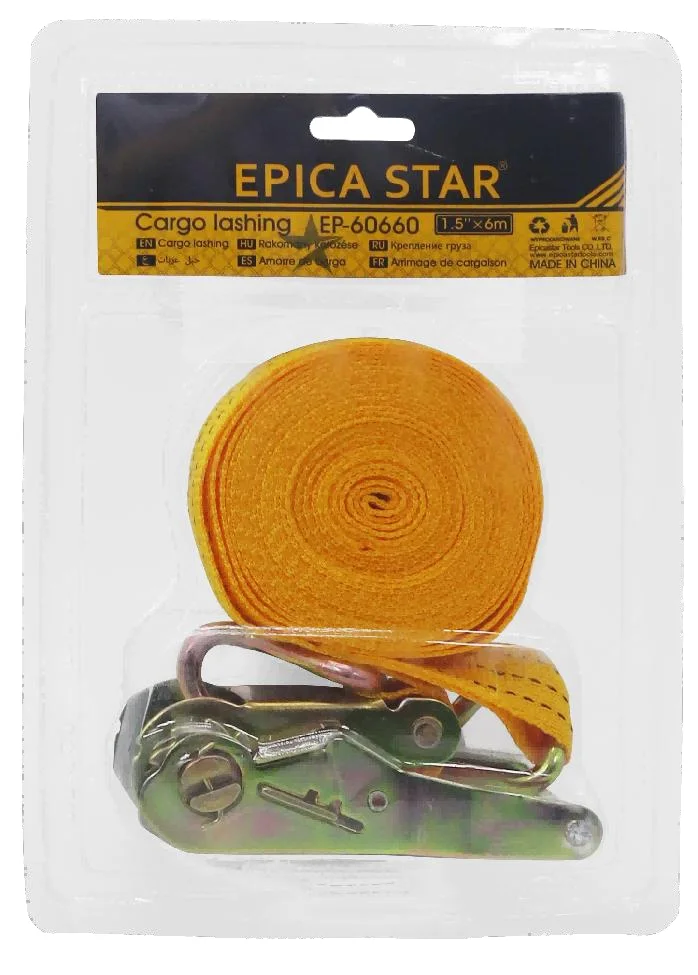 Ratchet tie-down strap — 6 m — Epica Star EP-60660