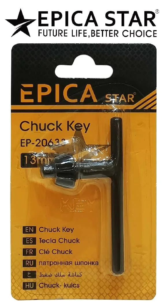 Drill chuck key — 13 mm — Epica Star EP-20633