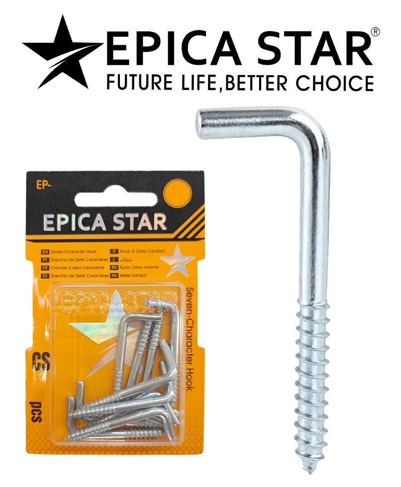 L screw hooks — 3.5 × 40 mm — Epica Star EP-40012