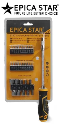 Screwdriver & bit set EP-60652