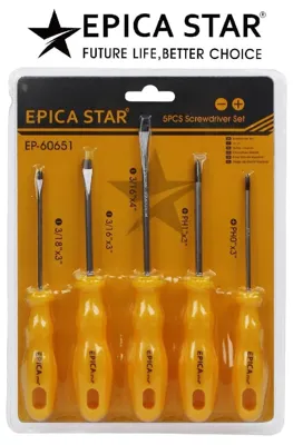 Screwdriver & bit set EP-60651