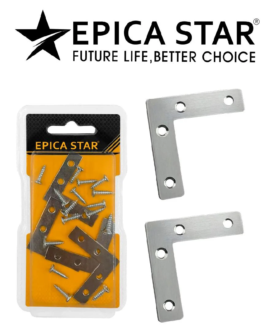 Picture frame corner brackets — 38 × 38 × 10 mm — Epica Star EP-40018