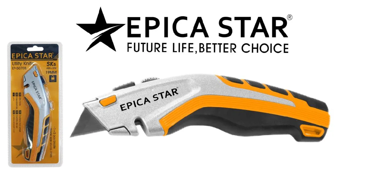 Utility knife — 19 mm — Epica Star EP-50708