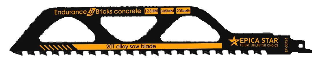 Reciprocating saw blade — 305 mm — Epica Star EP-60723