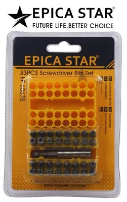 Screwdriver & bit set EP-60675