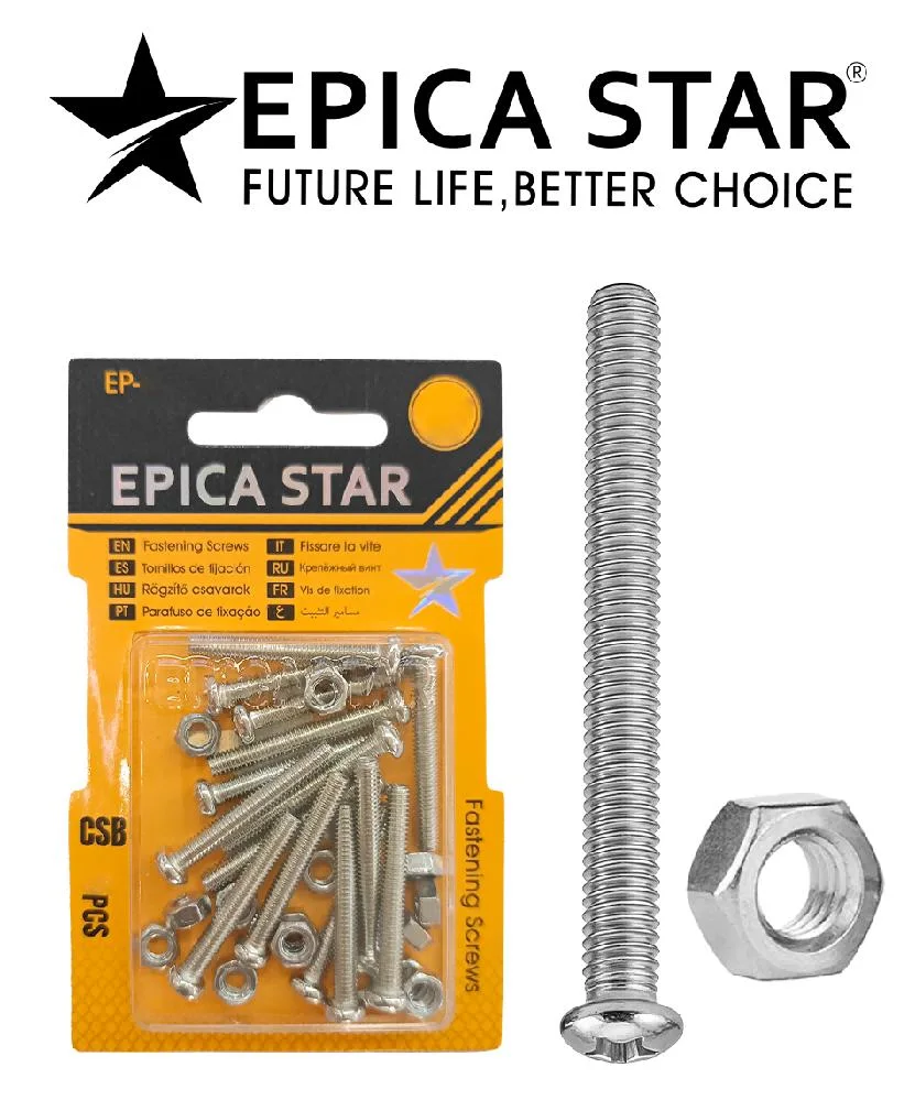Machine screws — M6 × 40 mm — Epica Star EP-40165