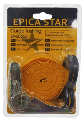 Ratchet tie-down strap — 1 × 4.5 m EP-60656